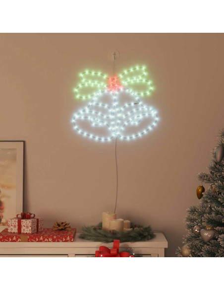 Campana di Natale Illuminata Multicolore 56 x 46 cm PVC