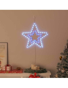 Stella di Natale Illuminata Bianco freddo 51.5 x 50 x 0.65 cm