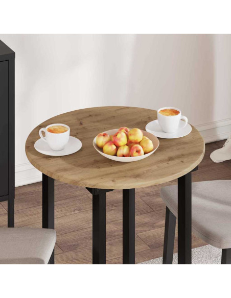 Piano del tavolo rovere artigianale 60 x 60 x 1.5 cm