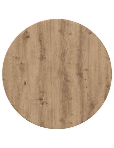 Piano del tavolo rovere artigianale Ø 60 x 1,5 cm