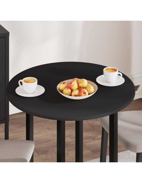 Piano del tavolo Nero 70 x 70 x 1.5 cm Legno multistrato