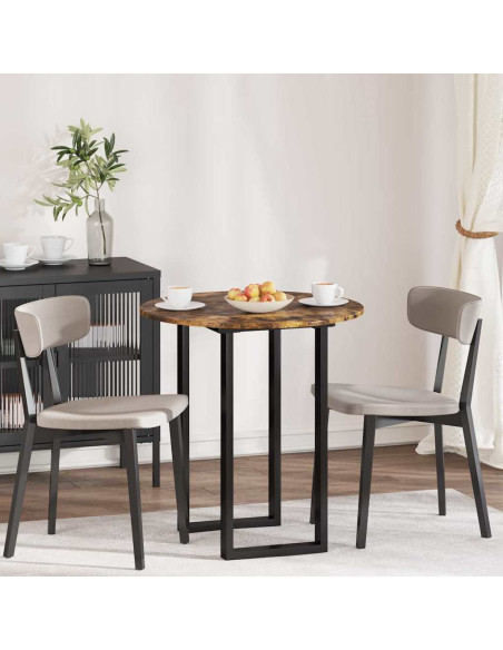 Piano del tavolo Rovere fumo 70 x 70 x 1.5 cm Legno multistrato