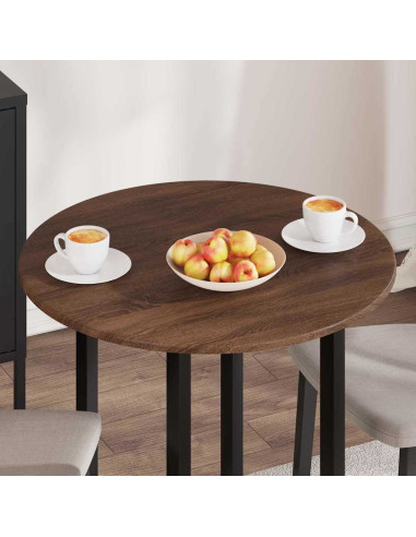 Piano del tavolo Rovere marrone 70 x 70 x 1.5 cm