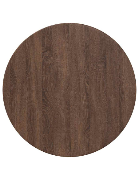 Piano del tavolo Rovere marrone 70 x 70 x 1.5 cm
