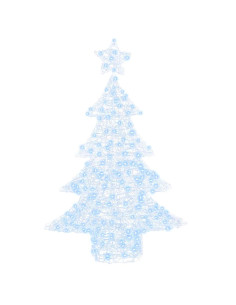 Albero di Natale con 100 LED Bianco freddo 120 cm Acrilico