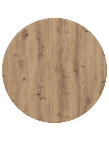 Piano del tavolo rovere artigianale 70 x 70 x 1.5 cm