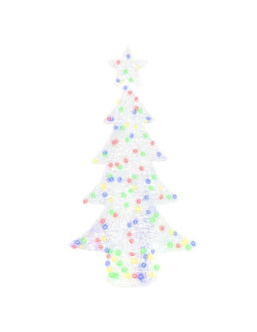 Albero di Natale con 160 LED Multicolore 150 cm Acrilico