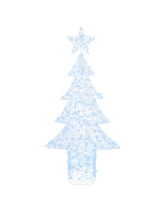 Albero di Natale con 240 LED Bianco freddo 180 cm Acrilico