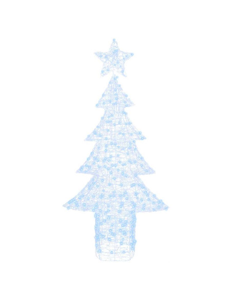 Albero di Natale con 240 LED Bianco freddo 180 cm Acrilico