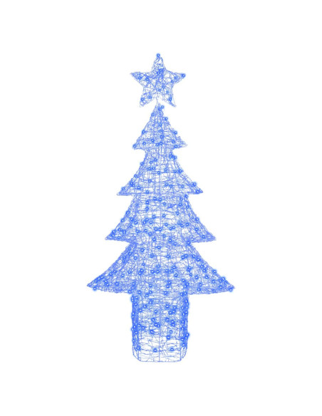 Albero di Natale con 240 LED Blu 180 cm Acrilico