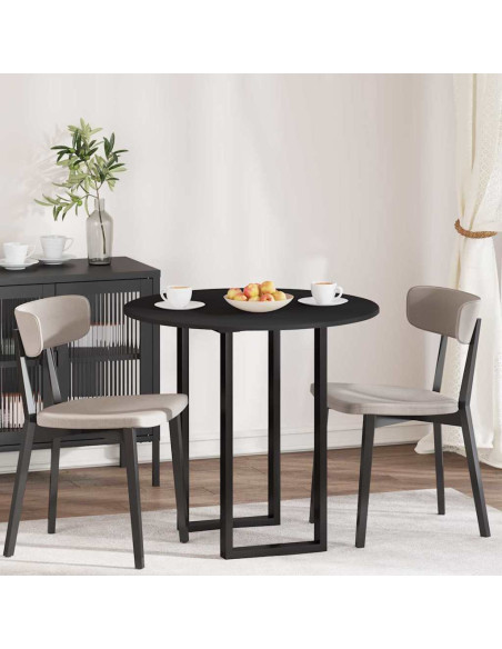 Piano del tavolo Nero 80 x 80 x 1.5 cm Legno multistrato