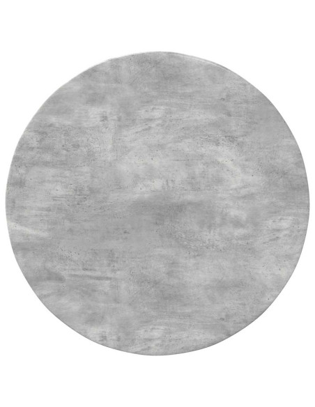 Piano del tavolo Grigio cemento Ø 80 x 1,5 cm Legno multistrato