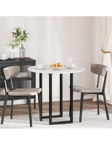 Piano del tavolo Bianco lucido 80 x 80 x 1.5 cm