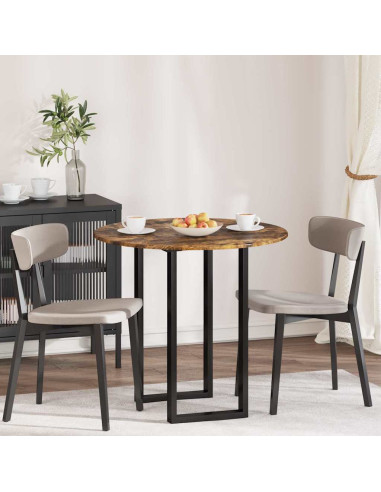 Piano del tavolo Rovere fumo 80 x 80 x 1.5 cm Legno multistrato