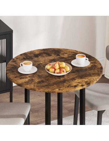 Piano del tavolo Rovere fumo 80 x 80 x 1.5 cm Legno multistrato