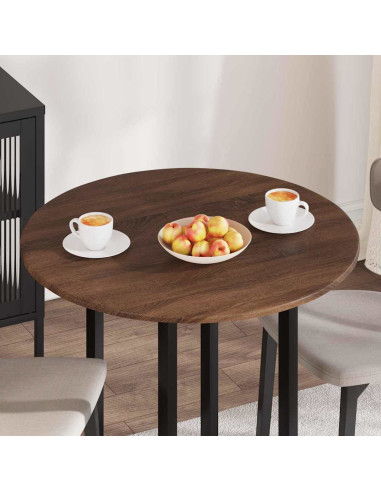 Piano del tavolo Rovere marrone 80 x 80 x 1.5 cm