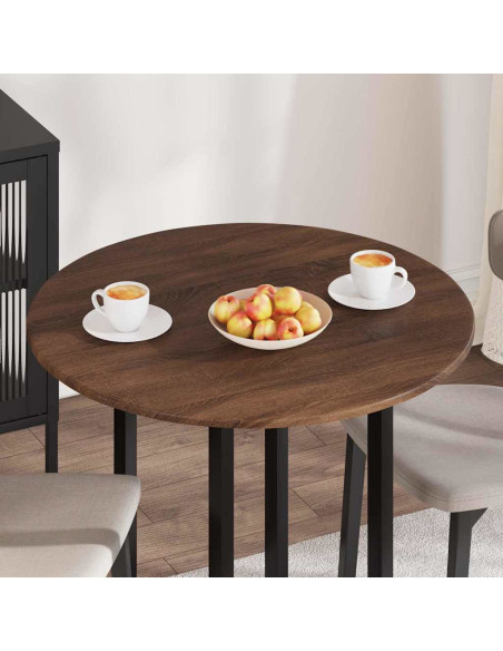 Piano del tavolo Rovere marrone 80 x 80 x 1.5 cm