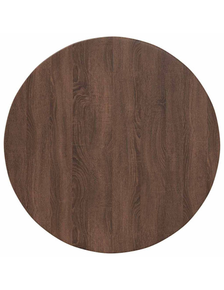 Piano del tavolo Rovere marrone 80 x 80 x 1.5 cm