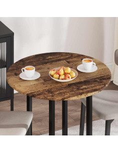 Piano del tavolo Legno vecchio Ø 80 x 1,5 cm Legno multistrato 2