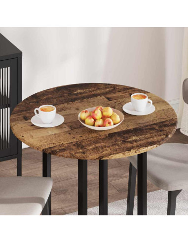 Piano del tavolo Legno vecchio Ø 80 x 1,5 cm Legno multistrato