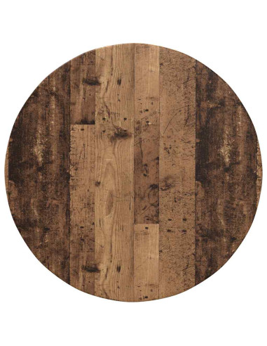Piano del tavolo Legno vecchio Ø 80 x 1,5 cm Legno multistrato