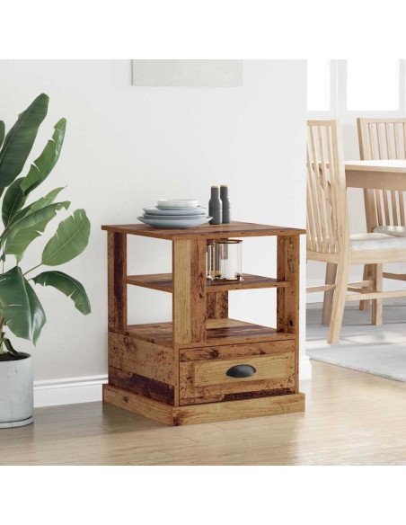 Armadio da Notte con cassetto Legno vecchio 50 x 50 x 60 cm