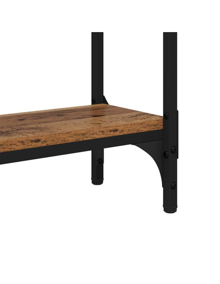 Tavolo consolle con lo scaffale Legno vecchio 75 x 22.5 x 75 cm