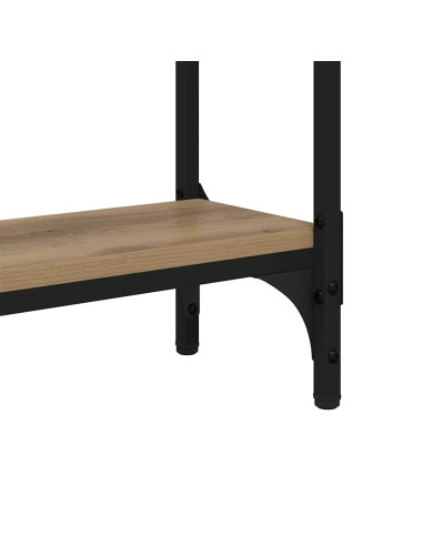 Tavolo consolle rovere artigianale 75 x 22.5 x 75 cm