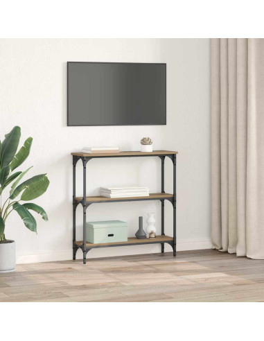 Tavolo consolle rovere artigianale 75 x 22.5 x 75 cm