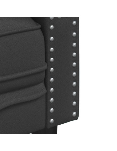Set di divani 3 pcs Nero 194 x 74.5 x 70.5 cm Pelle sintetica