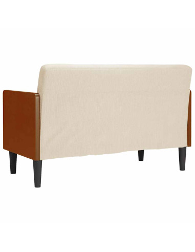 Divano Divanetto con Cuscini Bolster 110 cm Lino