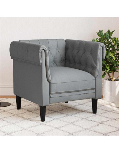 Poltrona Chesterfield Altro Grigio chiaro 78.5 x 74.5 x 74.5 cm