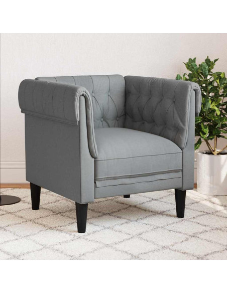 Poltrona Chesterfield Altro Grigio chiaro 78.5 x 74.5 x 74.5 cm