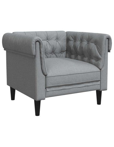 Poltrona Chesterfield Altro Grigio chiaro 78.5 x 74.5 x 74.5 cm
