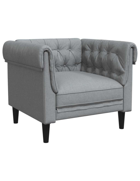 Poltrona Chesterfield Altro Grigio chiaro 78.5 x 74.5 x 74.5 cm