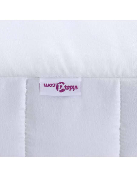 Materasso in schiuma Bianco 80 x 200 cm Tessuto