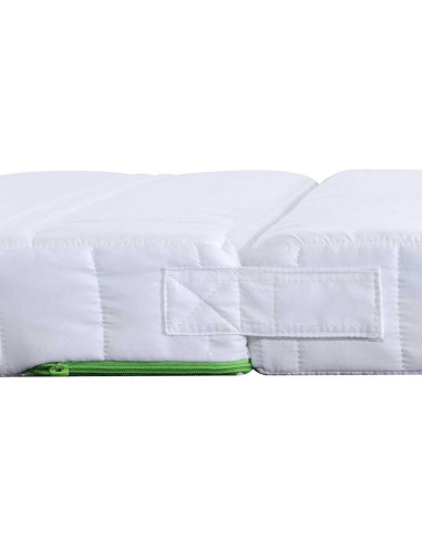 Materasso in schiuma Bianco 80 x 200 cm Tessuto