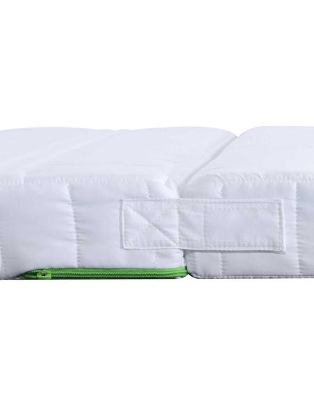 Materasso in schiuma Bianco 80 x 200 cm Tessuto