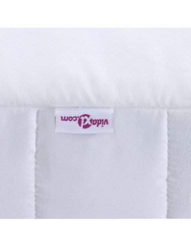 Materasso in schiuma Bianco 80 x 200 cm Tessuto