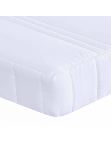 Materasso in schiuma Bianco 80 x 200 cm Tessuto