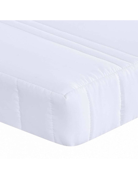 Materasso in schiuma Bianco 80 x 200 cm Tessuto