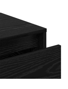 Set mobili da ingresso 3 pcs Rovere nero 80 x 31 x 40 cm 2