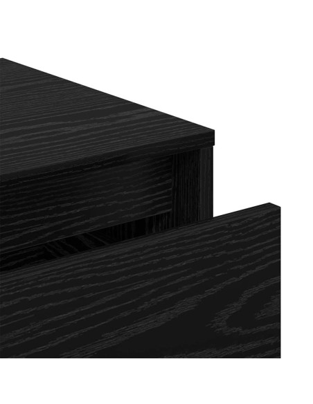 Set mobili da ingresso 6 pcs Rovere nero 80 x 31 x 40 cm