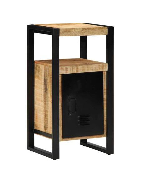 Set di mobili per il bagno 2 pcs Legno di mango solido e grezzo