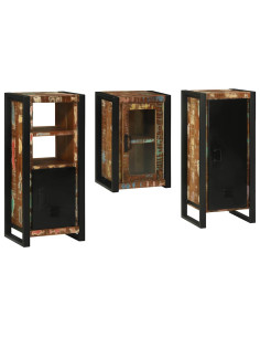 Set di mobili per il bagno 3 pcs Legno massello riciclato 2