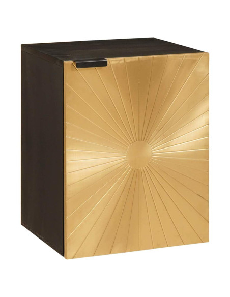 Set di mobili per il bagno 5 pcs Nero e Oro 38 x 33 x 160 cm