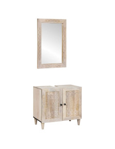 Set di mobili per il bagno 2 pcs Bianco 62 x 33 x 58 cm 2