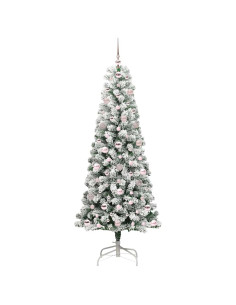 Albero di Natale Artificiale con Rami Pieghevoli 180 cm