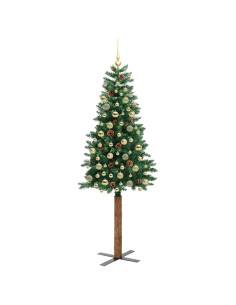 Albero di Natale snodato con 300 LED con supporto Verde 210 cm