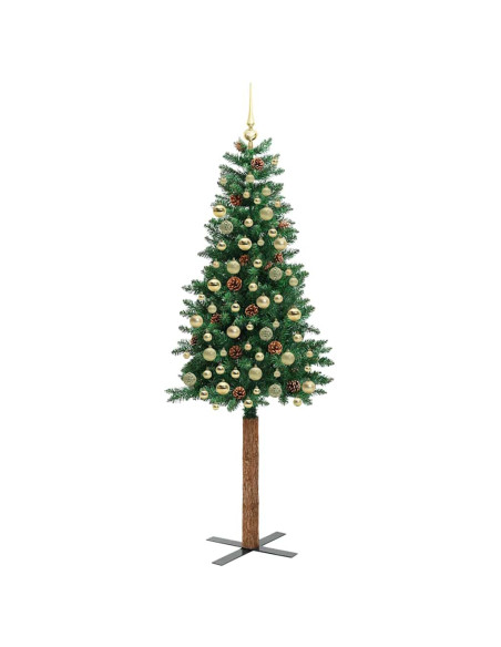 Albero di Natale snodato con 300 LED con supporto Verde 210 cm